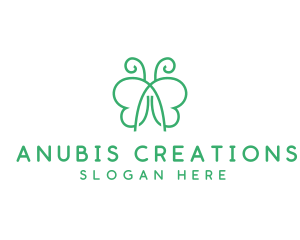 Natural Butterfly Spa logo design