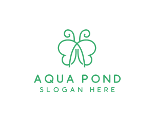 Natural Butterfly Spa logo design