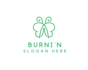 Natural Butterfly Spa logo design