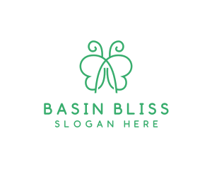 Natural Butterfly Spa logo design