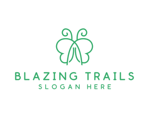 Natural Butterfly Spa logo design