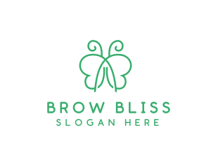 Natural Butterfly Spa logo design