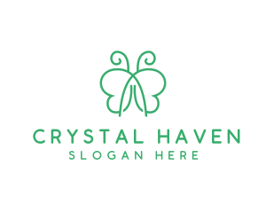 Natural Butterfly Spa logo design