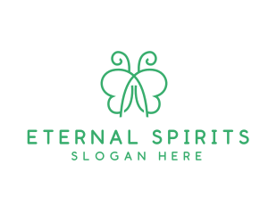 Natural Butterfly Spa logo design