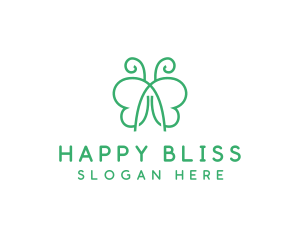 Natural Butterfly Spa logo design