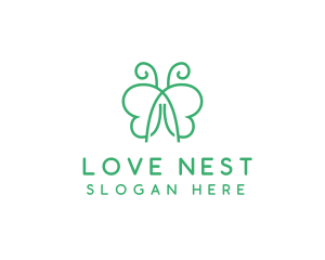 Natural Butterfly Spa logo design