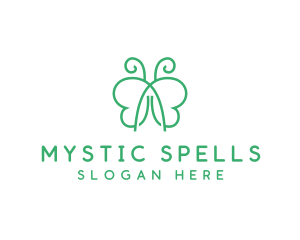 Natural Butterfly Spa logo design