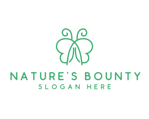 Natural Butterfly Spa logo design