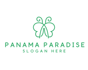 Natural Butterfly Spa logo design