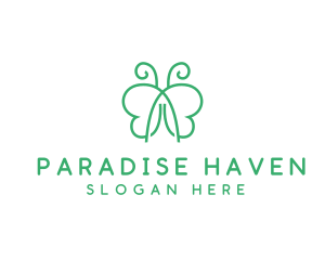 Natural Butterfly Spa logo design