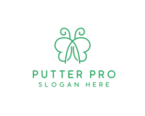 Natural Butterfly Spa logo design