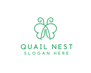 Natural Butterfly Spa logo design