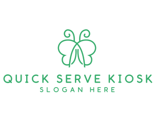 Natural Butterfly Spa logo design