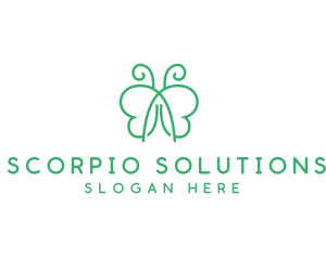 Natural Butterfly Spa logo design