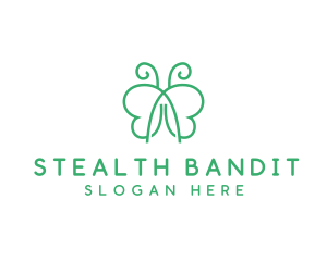 Natural Butterfly Spa logo design