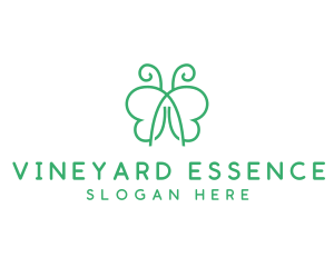 Natural Butterfly Spa logo design