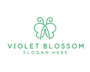 Natural Butterfly Spa logo design