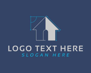 Roofing - House Structure Builder logo design