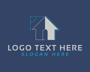 Scaffolding - House Structure Builder logo design