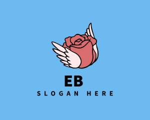 Environment - Rose Flower Wings logo design