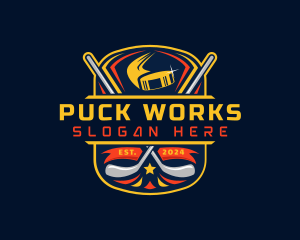 Puck - Hockey Sports Team logo design