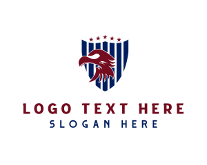 Stars And Stripes - United States Eagle Bird logo design