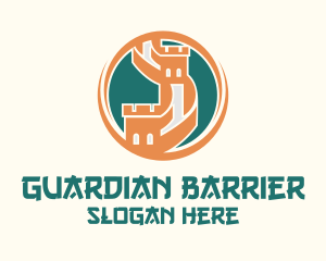 Barrier - Great Wall Of China logo design
