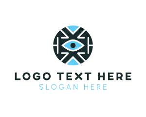 Vision - Digital Tech Eye logo design