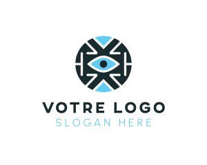 Focus - Digital Tech Eye logo design