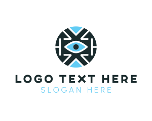 Security - Digital Tech Eye logo design