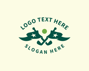 Flag - Sports Golf Flag logo design