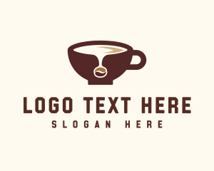 Beverage - Coffee Bean Cup logo design