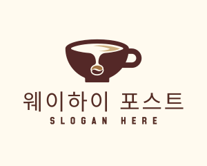 Coffee Bean Cup logo design