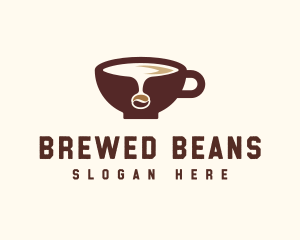 Coffee - Coffee Bean Cup logo design