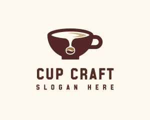 Cup - Coffee Bean Cup logo design
