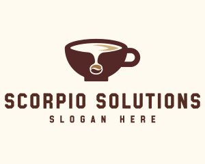 Coffee Bean Cup logo design