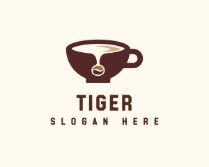 Coffee Bean Cup logo design