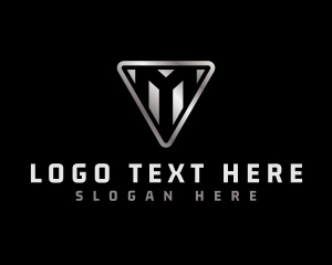 Advertising - Business Triangle Letter M logo design