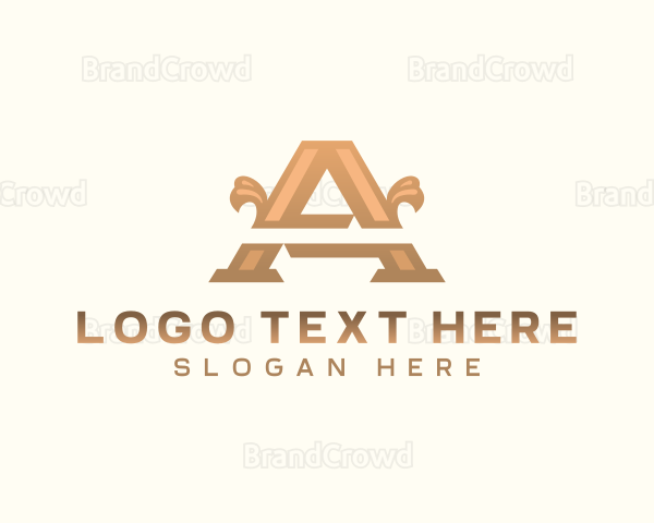 Elegant Pillar Boutique Letter A Logo
