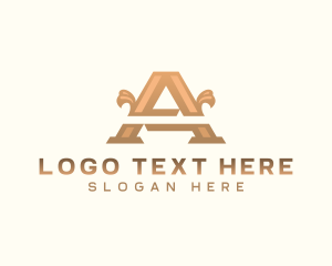 Boutique - Elegant Pillar Boutique Letter A logo design