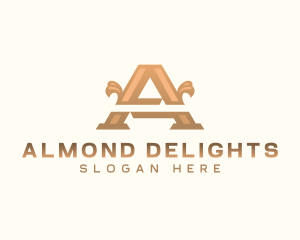 Elegant Pillar Boutique Letter A logo design