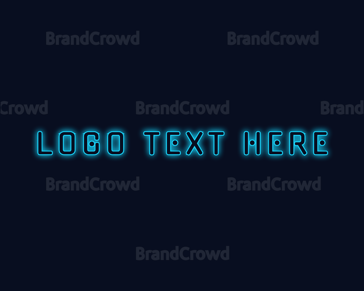 Cyber Neon Wordmark Logo | BrandCrowd Logo Maker