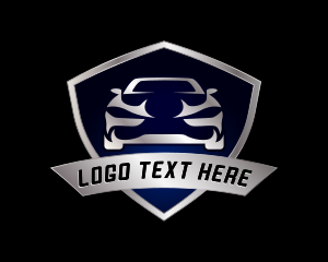 Driving - Automotive Car Shield logo design
