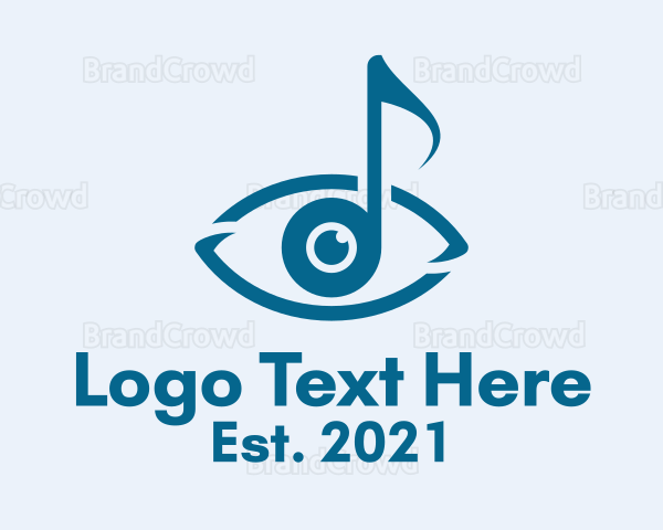 Visual Music Note Logo