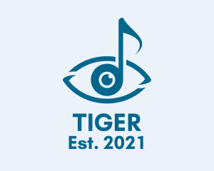 Optometrist - Visual Music Note logo design