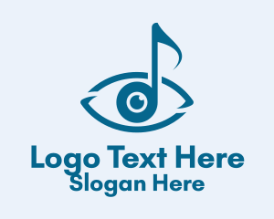 Visual Music Note  Logo