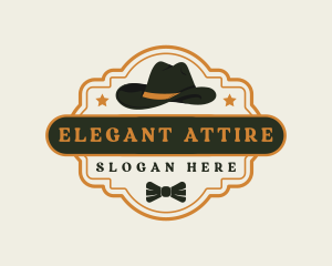 Attire - Gentleman Rustic Hat Fashion logo design