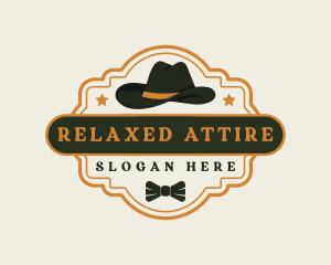 Gentleman Rustic Hat Fashion logo design