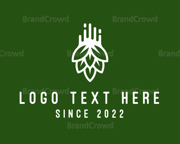 Hops Brewery Distiller Logo