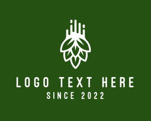 Alcoholic Drink - Hops Brewery Distiller logo design